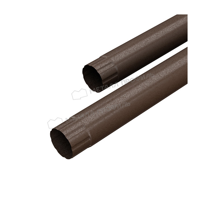 Труба соединительная МЕТАЛЛ ПРОФИЛЬ Foramina Freeze D100х1000 Grey